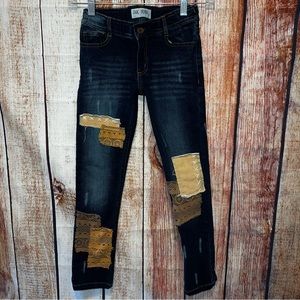 Jak & Peppar patchwork jeans girls size 8